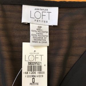 LOFT Tops - NWT Pretty Ann Taylor Loft Black Blouse w/Lace LOFT Tops - NWT Pretty Ann Taylor Loft Black Blouse w/Lace